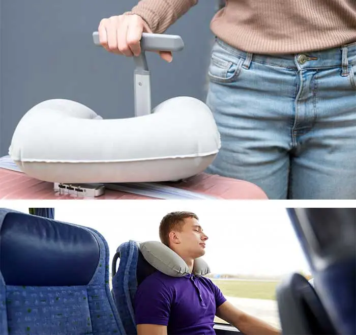 Combo Viaje: Almohada Cuello Cervical + Antifaz + Neceser